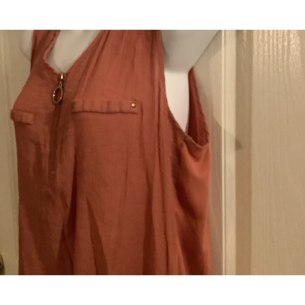 Top, light coral color, size large, brand Parallel Skies. - Picture 4 of 10